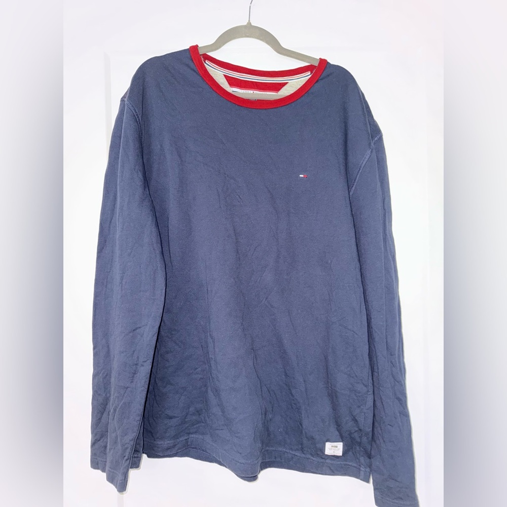 Tommy Hilfiger Men's Navy Blue Long Sleeve Shirt